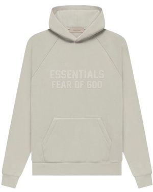 Fear Of God Logo Letter Hooded Jumper - White