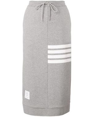 Thom Browne 4-Bar Fitted Skirt - Gray