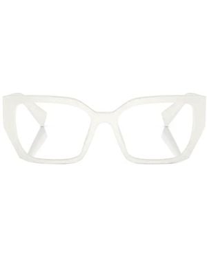 Miu Miu Eyewear Rectangular-Frame Glasses - White