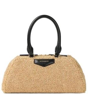 Givenchy Antigona East-West Sponge-Effect Mini Bag - Natural