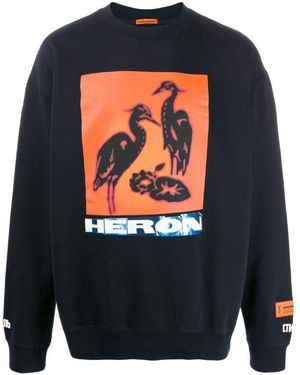 Heron Preston Heron Printed Jumper - Blue