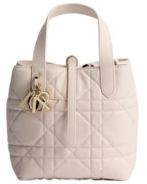 Dior Small Toujours Vertical Tote Bag - Natural