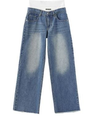 Marissa Chiara Belt Loop Jeans - Blue