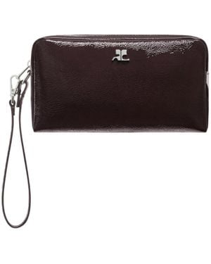 Courreges Courrèges Ac Beauty Zip Make Up Bag - White