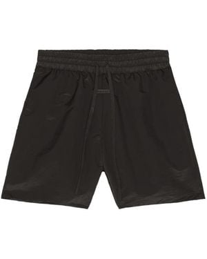 Fear Of God Logo-Patch Drawstring-Waist Shorts - Black