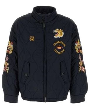 Baracuta England Embroidered Quilted Jacket - Blue