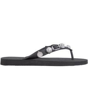Balenciaga Cagole Studded Thong Sandals - Multicolour