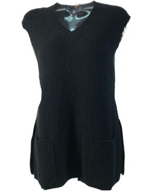 Max Mara Sleeveless Jumper - Black