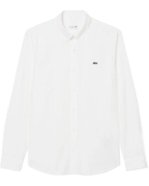 Lacoste Button-Down Regular Fit Shirt - White