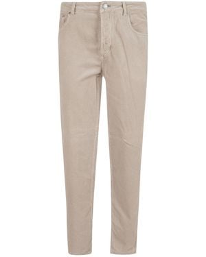 Brunello Cucinelli Casual Pants With Belt Loops - Natural