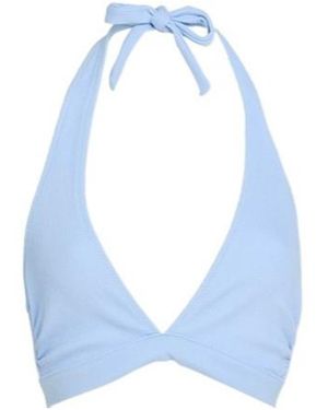Ganni Triangle Bikini Top - Blue