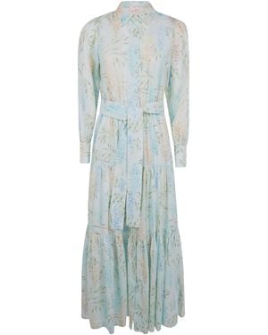MC2 Saint Barth Jensen Long Shirt Dress - Blue