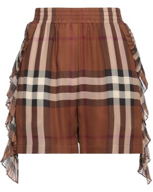 Burberry Printed Shorts - Brown