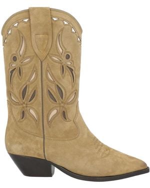 Isabel Marant Colorful Leather Ankle Boots - Natural