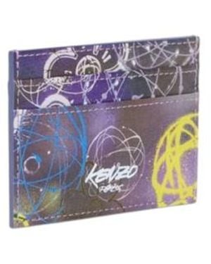 KENZO X Futura 2000' Card Holder Paper' - Purple