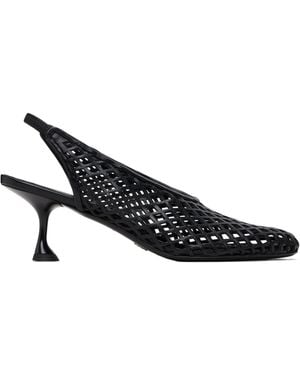Proenza Schouler Openwork Slingback High-Heeled Sandals - Black