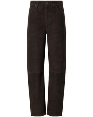 Citizens of Humanity Mid-Rise Barrel-Leg Trousers - Black
