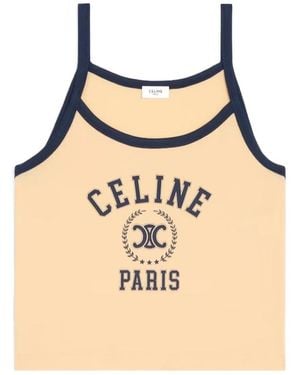Celine Tank Top in Blue | Lyst