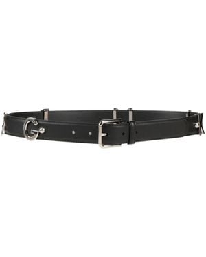 Dolce & Gabbana Solid Color Belt - White