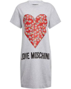Moschino Love Printed T-Shirt Dress - White