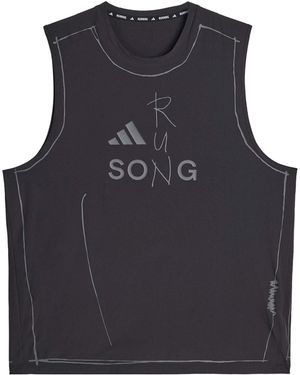 adidas Originals Fun Graffiti Print Tank Top - Black
