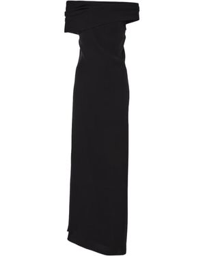 The Row Nassau Silk Crêpe Gown - Black