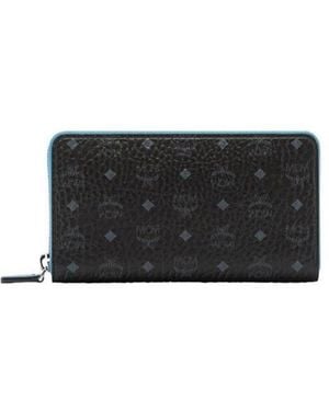 MCM Long Zipper Wallet - Black