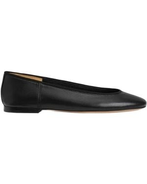 Phoebe Philo Leather Ballerina Shoes - Black