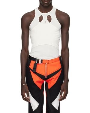 Dion Lee Mobius Loop Cut-Out Tank Top - Red