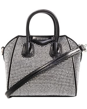 Givenchy Antigona Embellished Mini Top Handle Bag - Black