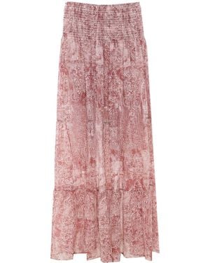 Aniye By Niko Paisley Long Skirt - Pink