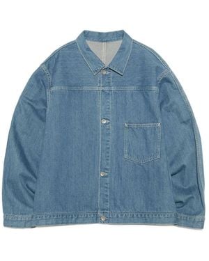 Nanamica Short Denim Jacket - Blue