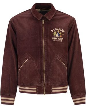 Polo Ralph Lauren Corduroy Graphic Track Jacket - Brown