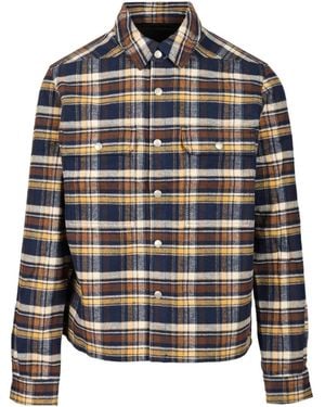Rick Owens Drkshdw Outershirt With Plaid Pattern - Multicolor