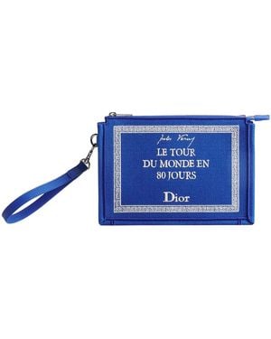 Dior A5 Triangle Pouch - Blue