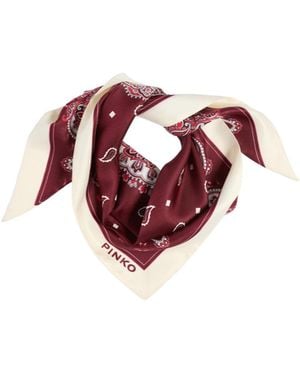 Pinko Floral Paisley Print Triangular Scarf - Red