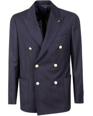 Lardini Double-Breasted Blazer - Blue
