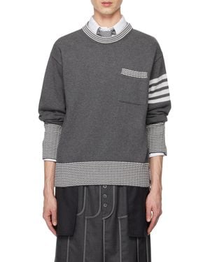 Thom Browne Hector Crew-Neck Jumper - Grey