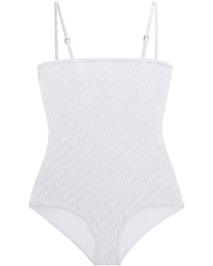 Dior Iviera One-Piece Swimsuit - White
