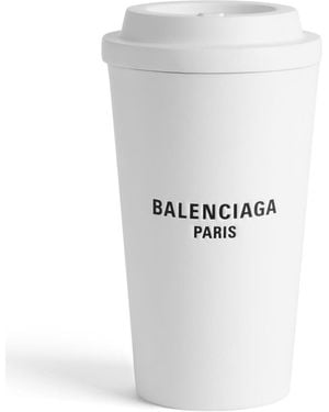 Balenciaga 9Am Coffee Cup Clutch Bag - White