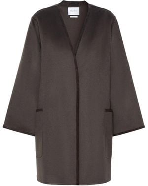 Max Mara Cashmere Cape-Style Coat - Gray