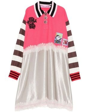 Chopova Lowena Striped Polo Midi Dress - Pink