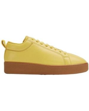 Bottega Veneta Quilt Leather Trainers - Yellow