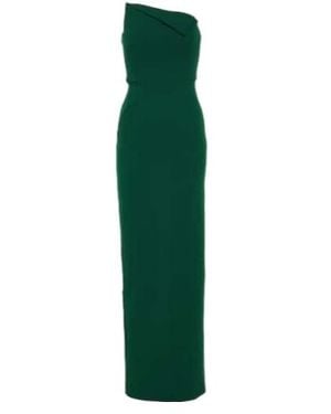 Roland Mouret Strapless Corset Dress - Green