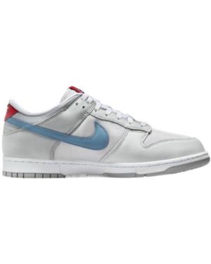 Nike Dunk Low Logo Patch Trainers - White