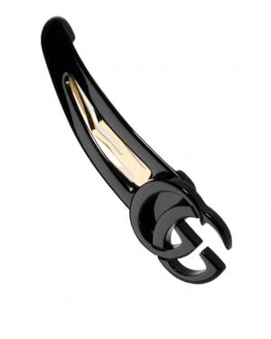 Gucci Hair Clip With Double G - Black