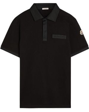 Moncler Cotton Polo Shirt - Black