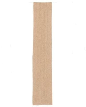 Dries Van Noten Ribbed Knit Scarf - White