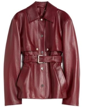 Sportmax Tenzone Belted Jacket - Red