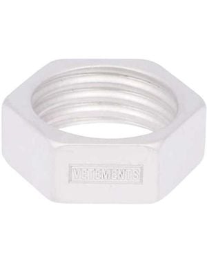 Vetements Nut Brass Ring - White